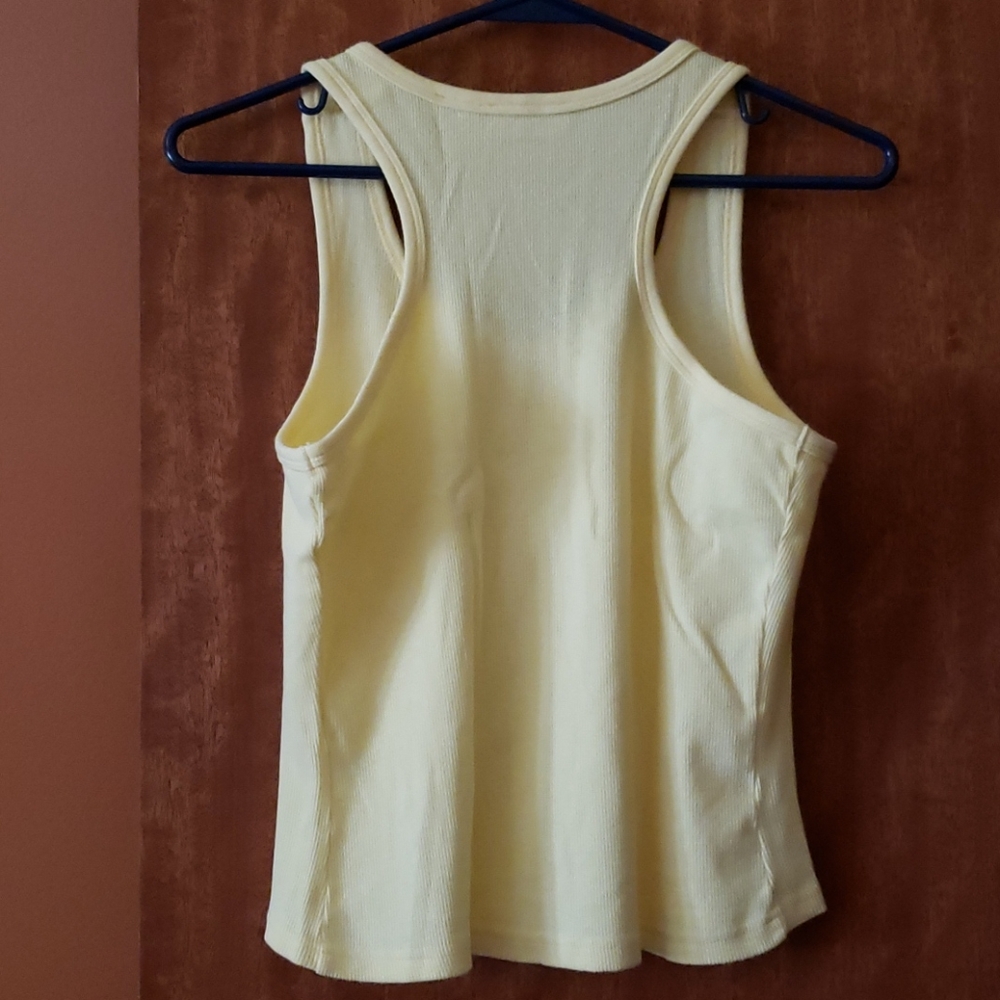 90s VTG Ribbed Racerback Tank Top - Picture 3 of 3